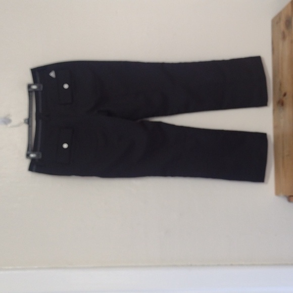 Adidas Black High Rise Straight Leg Athletic Pants Size 8 - Picture 2 of 11